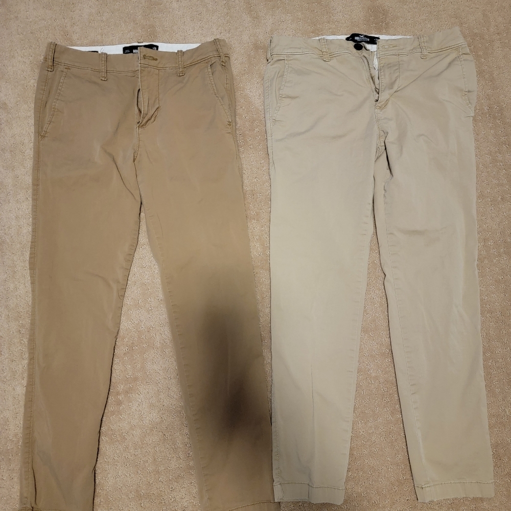 Hollister skinny khaki pants